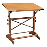 Pavillon Art Drawing Table - Cherry (Round)