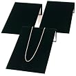 3 Black Velvet Bracelet Jewelry Showcase Display Ramps