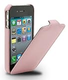 Produkt-Bild: Neue MELKCO Ledertasche / Flip Case / Auflklappbar f&uuml;r Apple iPhone 4 und 4S HD Zart Pink / Rosa