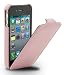 Neue MELKCO Ledertasche / Flip Case / Auflklappbar für Apple iPhone 4 und 4S HD Zart Pink / Rosa
