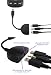 T-Mobile G1 Y-Adapter 3-fach mit Mini-USB und 3,5 mm Klinkenstecker Audio- Adapter