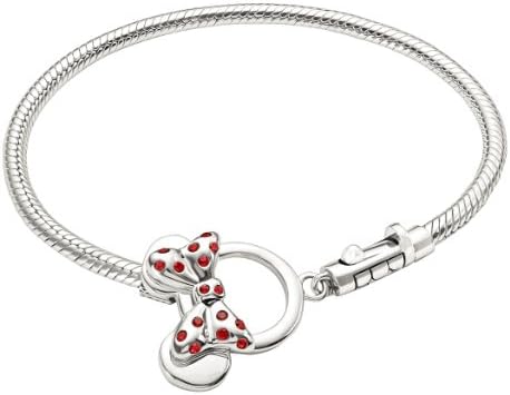 Authentic Chamilia Disney "Minnie Mouse Toggle Bracelet" (7.9 inches or 20 cm) 1014-0037