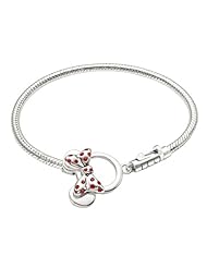Authentic Chamilia Disney "Minnie Mouse Toggle Bracelet" (7.5 inches or 19 cm) 1014-0038
