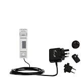 International Wall / AC Charger for the Samsung Yepp YP-U2 - Gomadic Brand w/ TipExchange Technology