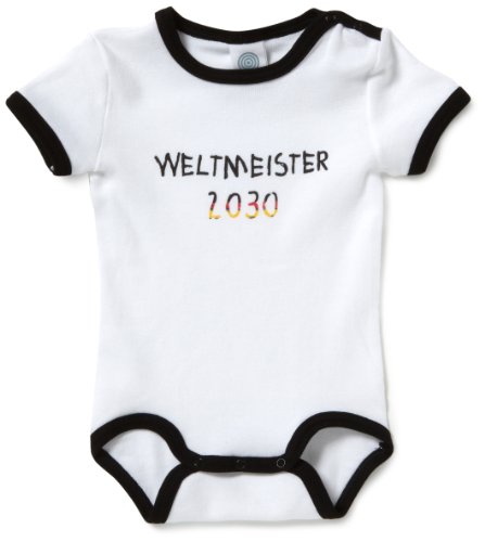 Sanetta Body  321052 1/2 Arm m.Motiv FR 321052 Unisex – Baby Babybekleidung/Unterwäsche/Bodys, Gr.   098, Weiß (weiss 10)