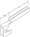 ロイヤル ブラケットキーパー(ペッカーサポート用抜け止め)RPK ステンレス   (10個)