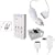 Apple iPod Charger 3 in 1 Bundled Kit - Home Travel Wall Charger - 12V Car Charger - AV Audio Video Cable