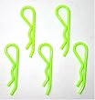 BODY CLIP 1/8 - FLUORESCENT YELLOW - 5PCS.