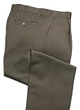 Knightsbridge $165 Super 100s Comfort Wool Mens Dress Pant - Resists Wrinkles - Single Pleat