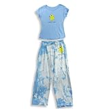 Stupid Factory - Girls Short Sleeve Pajamas, Blue
