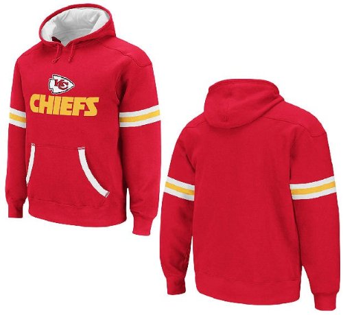 Kansas City Chiefs Youth QB Jersey Hooded Sweatshirt by Reebok (M=10-12)
