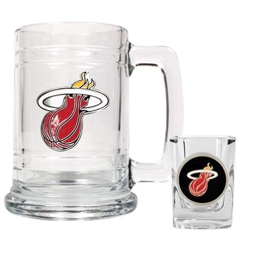 NBA Miami Heat Boilermaker Set - Primary Logo
