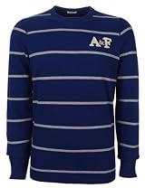 Abercrombie & Fitch Mens Longsleeve Striped Marine Blue