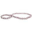 HinsonGayle Premium Handpicked AAA 8.0-8.5mm Pink Cultured Pearl Necklace (14K White Gold)