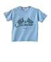 Camaro - Blue Crossed Flags - Light Blue Toddler Cotton Tee