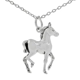 Sterling Silver Horse Necklace: Jewelry