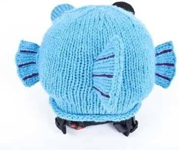 Froggu and Friends FUGOO Hand Knitted Snowboarding Helmet Cover/ Hat / Beanie (Ski / motorcycle /bicycle / skateboarding / extreme sports helmet)