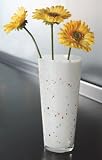 Tapered Opal Confetti Vase