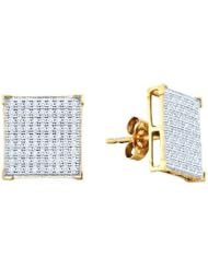 0.50CTW DIAMOND MICRO PAVE EARRINGS