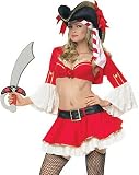 Heartless Mary - Women's Sexy Pirate Costume Lingerie Outfit