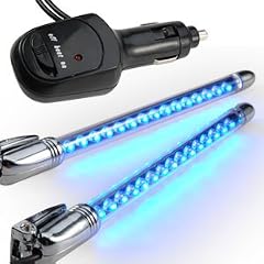 2x 15 LED NEON Auto Innenraum Beleuchtung BLAU Lampe Band Musik Sensor