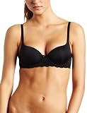 convertible bras:Lily Of France Womens Value In Style Smooth Cup Lace Overlay Convertible Bra, Black, 34A