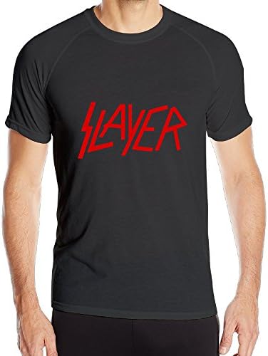 Men Slayer Popular Band Logo Design Print Youth Fashion Summer Short Sleeve Sport Training Tee Shirts