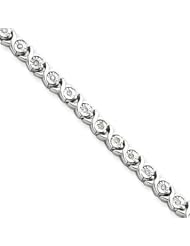 Sterling Silver Diamond Tennis Bracelet