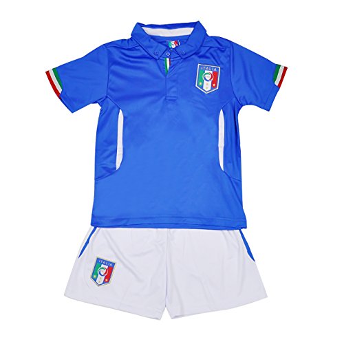 Little Hand Kids Italy Home World Cup Football Shirt Jersey & Shorts Set 4-13Y