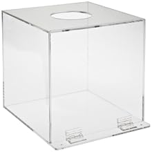 Brady DPE Plastic Acrylic PPE Dispenser, Clear, 10" H, 10" W, 10" D
