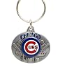 Pewter MLB Team Design Key Ring - Chicago Cubs