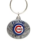Pewter MLB Team Design Key Ring - Chicago Cubs