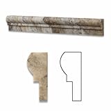 UPC 737104017695 product image for Philadelphia Travertine Honed 2 X 12 OG-1 Chair Rail Liner Trim - 4