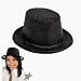 Black Glitter Top Hats (1 dz)