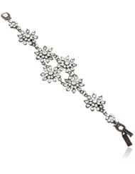 Nina Crystal Multi-Floral Bracelet, 7"