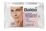 Produkt-Bild: Balea Pflegende Reinigungst&uuml;cher 3in1 f&uuml;r trockene und sensible, 2er Pack (2 x 25 St&uuml;ck)