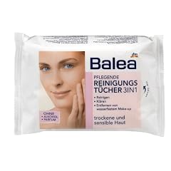 Balea Pflegende Reinigungst�cher 3in1 f�r trockene und sensible, 2er Pack (2 x 25 St�ck)