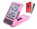 Duragadget Genuine Leather Case & Cover With Stand for Kindle 3 - Pink