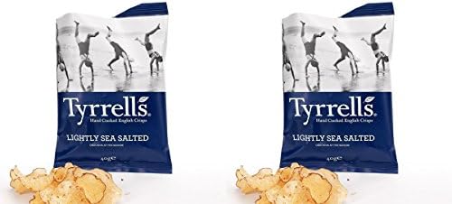 (2 PACK) - Tyrrells Lightly Sea Salted Potato Chips | 40 x 24g x | 2 PACK - SUPER SAVER - SAVE MONEY