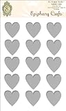 Ephiphany Crafts Clear Bubble Caps-Heart 25, 15/Pkg