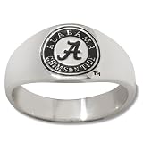 Alabama Crimson Tide UA NCAA Sterling Silver Logo Gents Enamel Band Ring Size 11