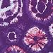60s Purple Tie Dye Bandana