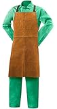 Steiner 92165  Bib Apron, Weld-Rite Premium Brown Split Cowhide, 24-Inch x 36-Inch