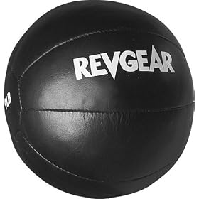 RevGear Black Leather Medicine Ball (Size=9lbs.)