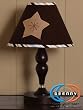 GEENNY Lamp Shade For Brown Blue Star & Moon CRIB BEDDING SET