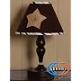 GEENNY Lamp Shade For Brown Blue Star & Moon CRIB BEDDING SET