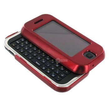 Samsung Glyde Hard Plastic Crystal Case Cover Red