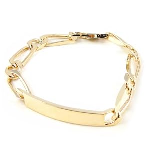 Identity Bracelet For Men Plated Gold Adam from Les Trésors De Lily