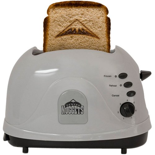 NBA Denver Nuggets Silver Team Logo Pro Toaster