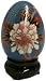 Chinese cloisonne egg with stand - 3.75"H